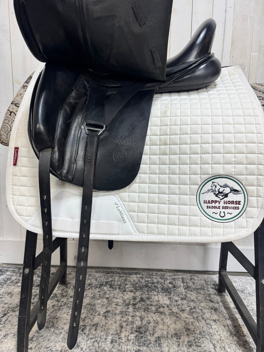 CONS-3487 17.5" XW Tree Black Country Eloquence Dressage Short Flap Black