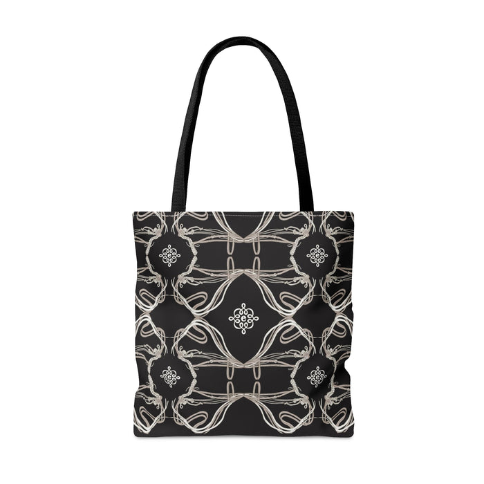 Espoir Tote Bag in Roped Bridles on Black