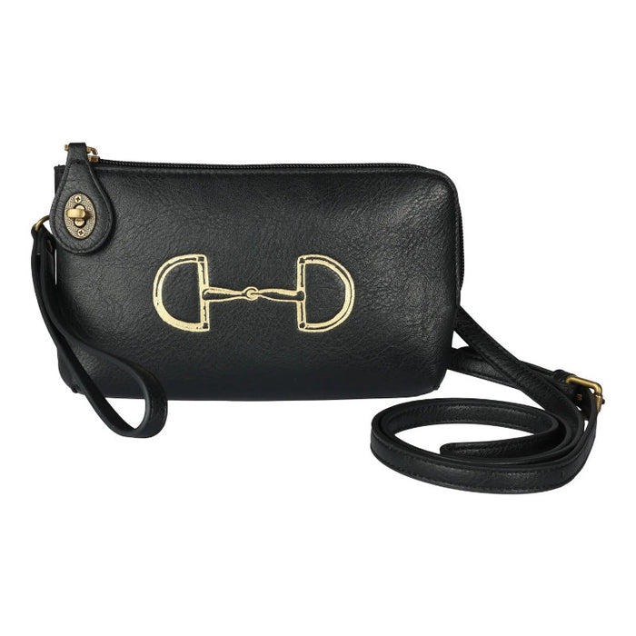 Kelley Vintage Snaffle Bit Crossbody Clutch