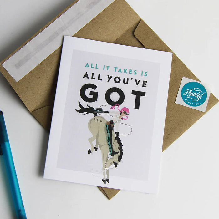 Hunt Seat All You've Got Card