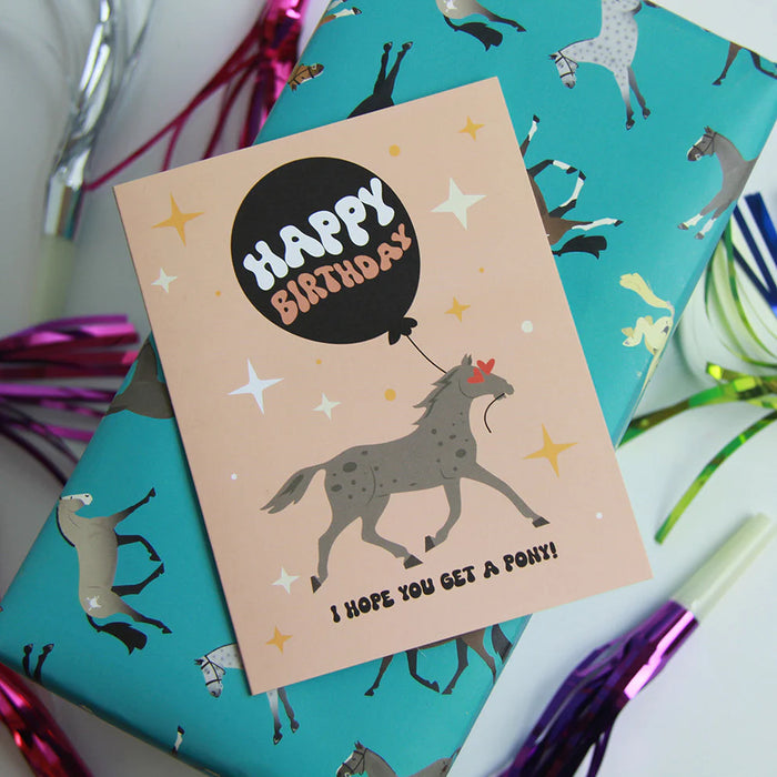 Hunt Seat Birthday Wish Card