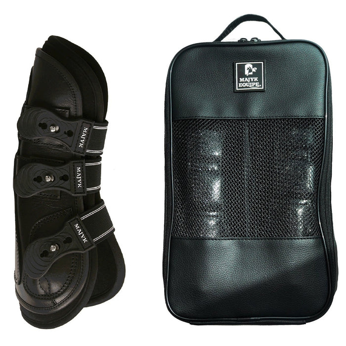 Estrella' Carbon Leather Tendon Boots