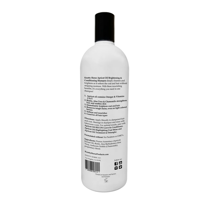 Knotty Horse Apricot Oil Brightening Shampoo 36oz