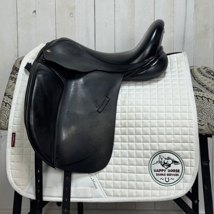 CONS-3487 17.5" XW Tree Black Country Eloquence Dressage Short Flap Black