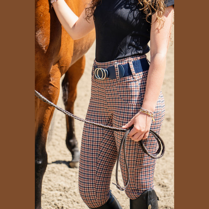 Canter Culture Athletic Breech - English Houndstooth