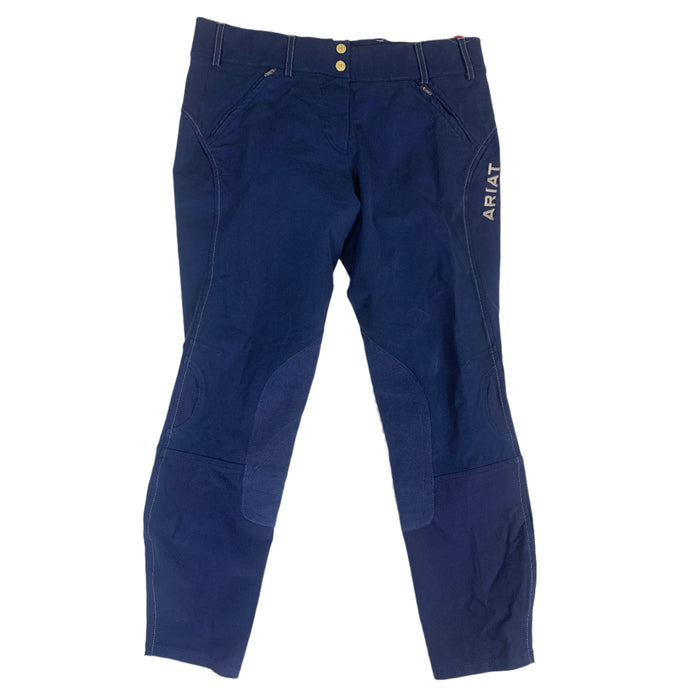 CNT 2858B Ariat Knee Patch Breeches Blue 32