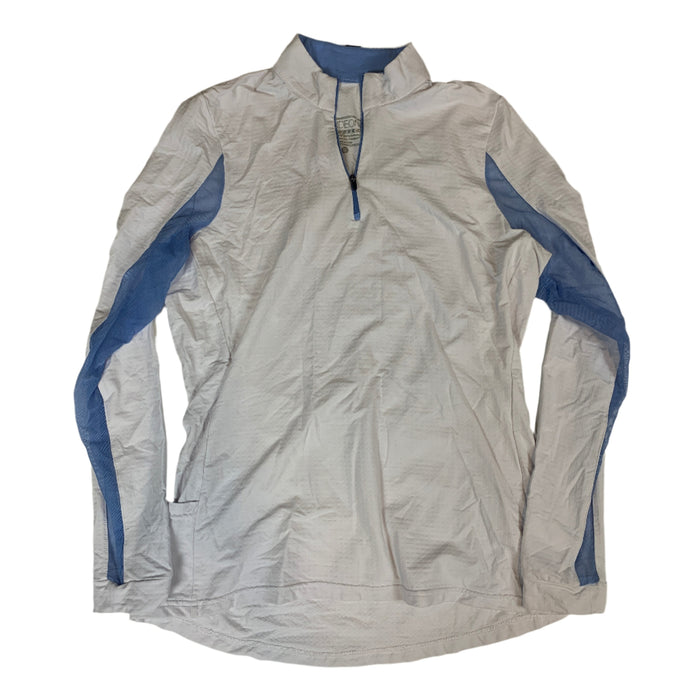 CNT 2858D Irideon Long Sleeve Shirt White/Blue Medium