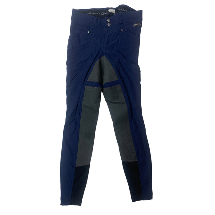 CNT 2860C Kerrits Full Seat Breeches Navy/Grey Small