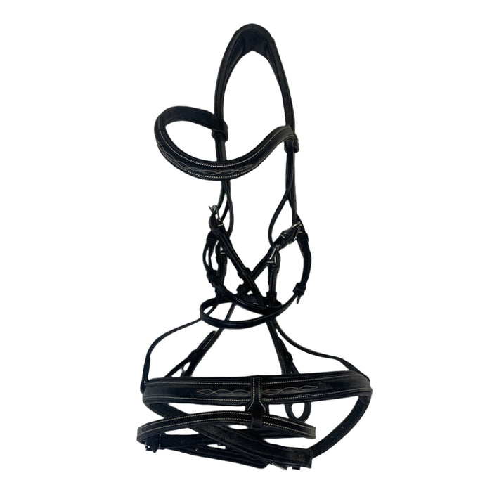 CNT 2866F Schockemohle Tokyo Anatomic Bridle Black Full