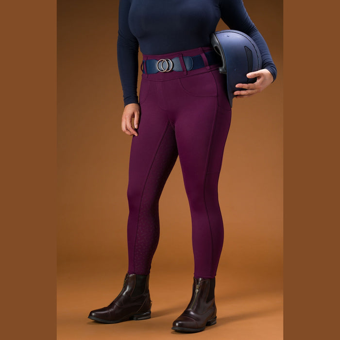 Canter Culture Athletic Breech - Purple Rein