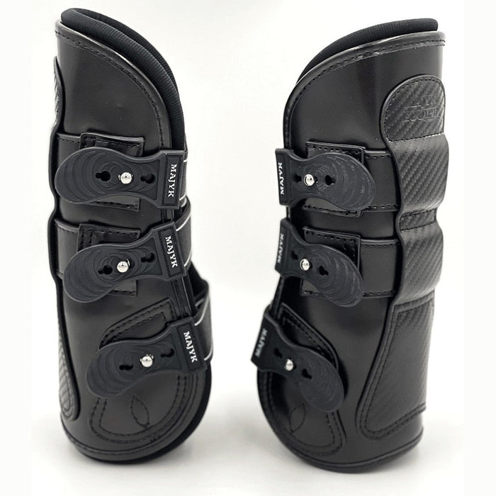 Estrella' Carbon Leather Tendon Boots