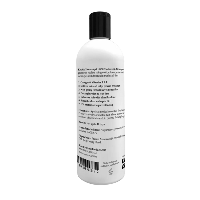 Knotty Horse Apricot Oil Detangling Treatment 12oz