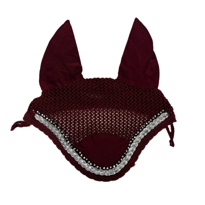 CNT 2816CC Ear Bonnet Maroon with Crystals Full