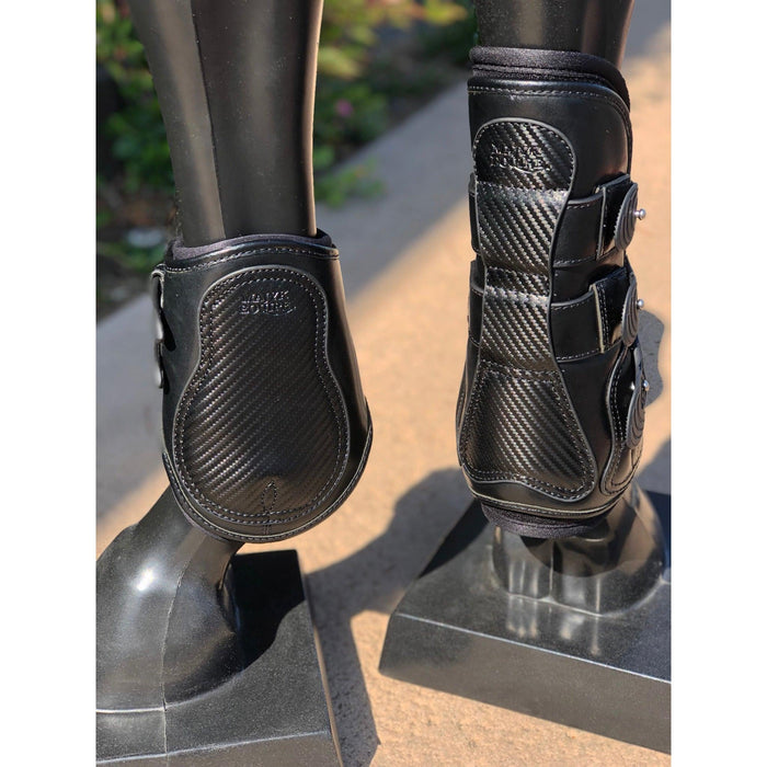Estrella' Carbon Leather Tendon Boots
