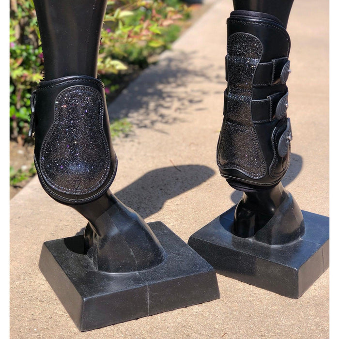 Estrella' Sparkle Leather Tendon Boots