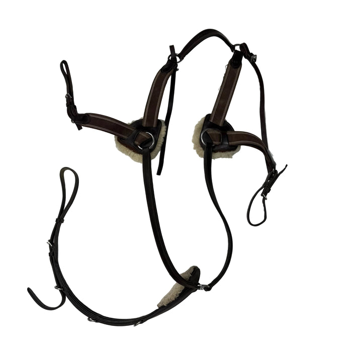 CNT 3152A Rossano 5-Point Breastplate Brown Full