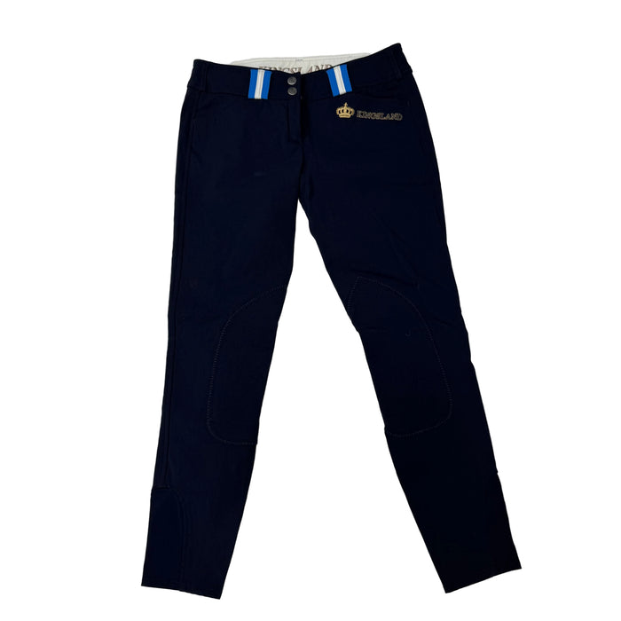 CNT 3154A Kingsland Equestrian Knee Patch Breeches Navy 38 (US 6)