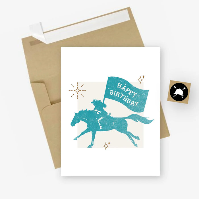 Hunt Seat Happy Birthday - Howdy! Card
