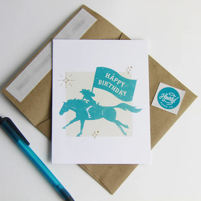 Hunt Seat Happy Birthday - Howdy! Card