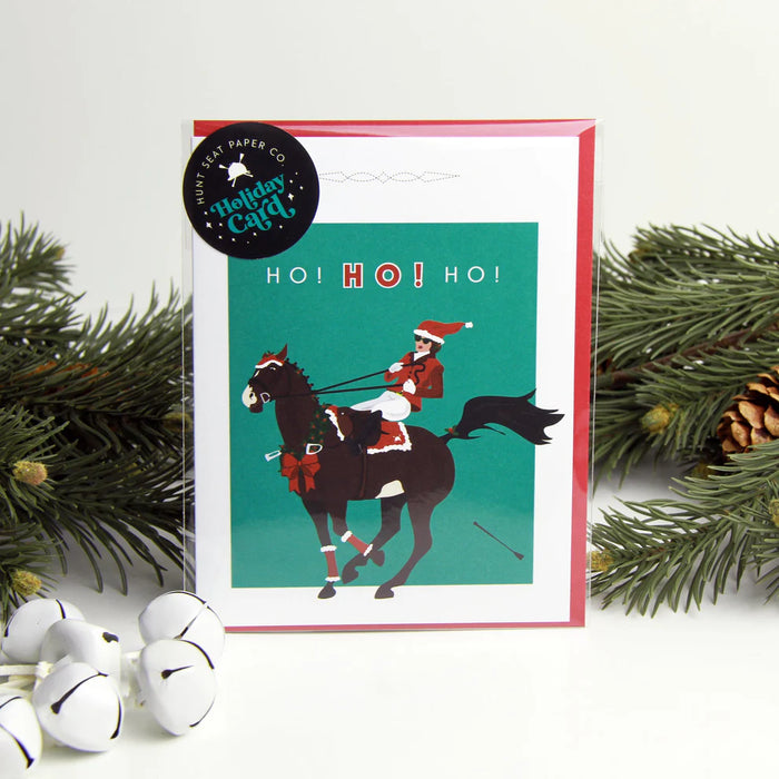 Hunt Seat Christmas Card Ho! Ho! Ho!