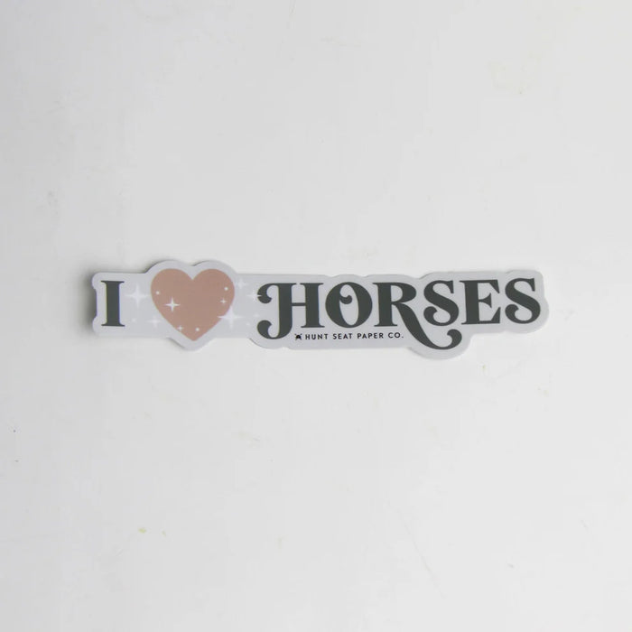 Hunt Seat I Love Horses Sticker