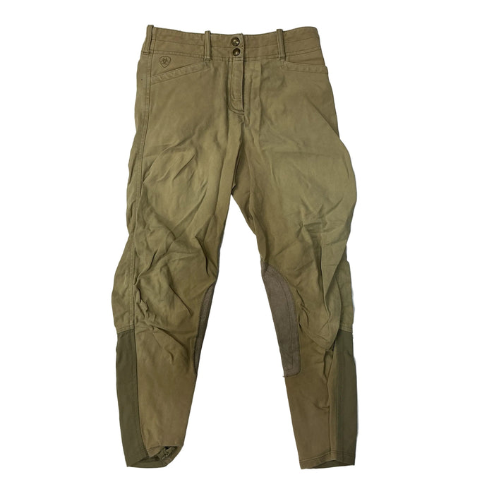CNT 3156C Ariat Knee Patch Breeches Tan 12