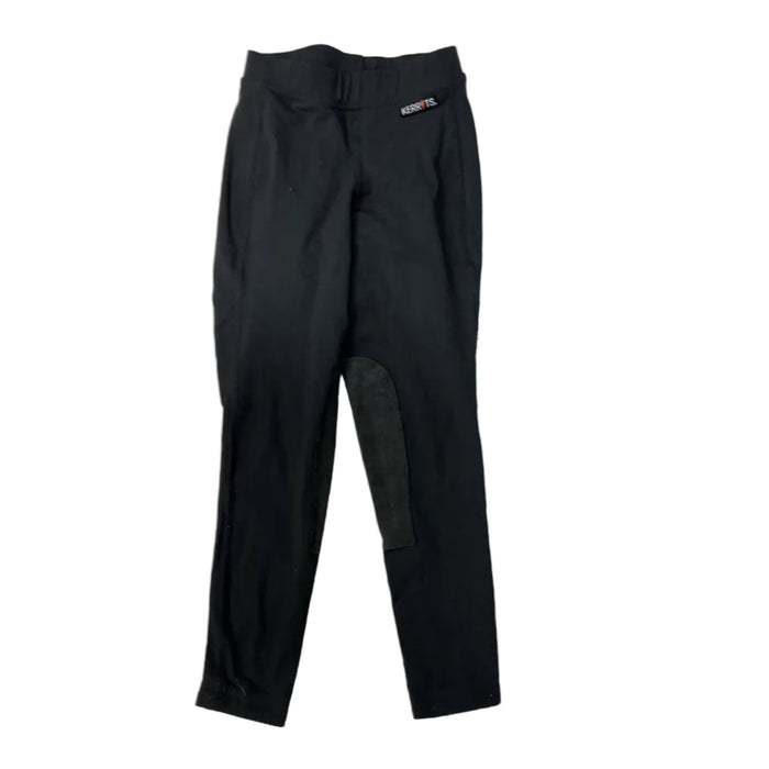 CNT 3157D Kerrits Knee Patch Tights Grey Kids XS