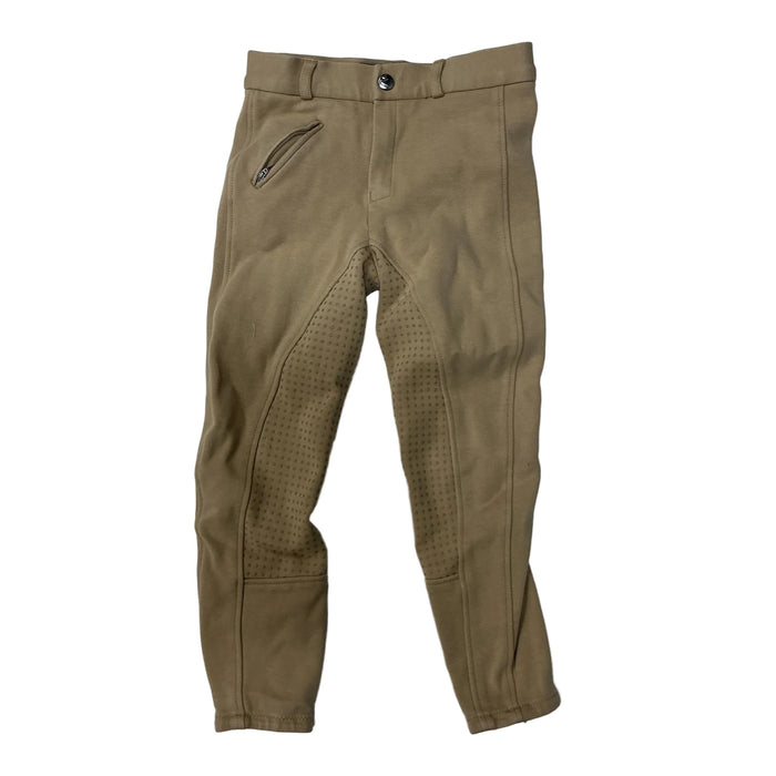 CNT 3157B Horze Full Seat Breeches Tan Kids Small