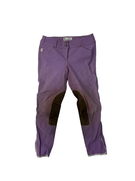 CNT 3166C Tailored Sportsman Knee Patch Breeches Purple 28