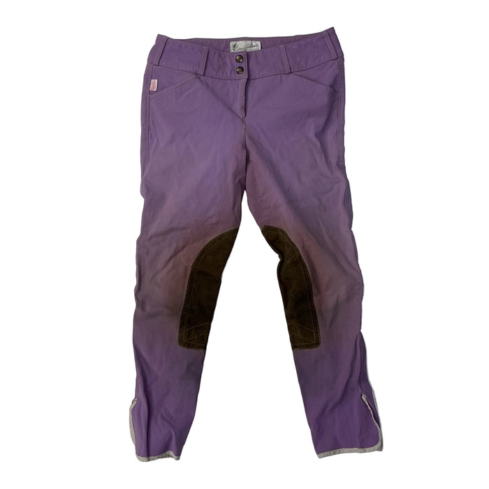CNT 3166C Tailored Sportsman Knee Patch Breeches Purple 28