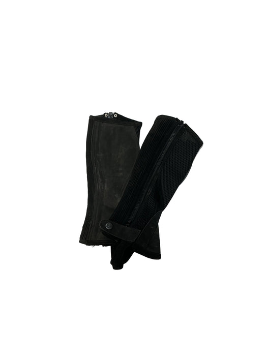 CNT 3167Q Tuffrider Synthetic Half Chaps Black Kids Medium