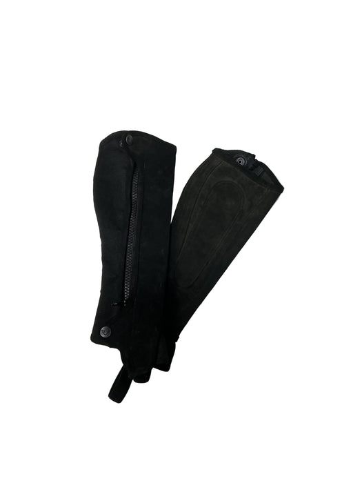 CNT 3167P Tuffrider Half Chaps Black Kids Medium