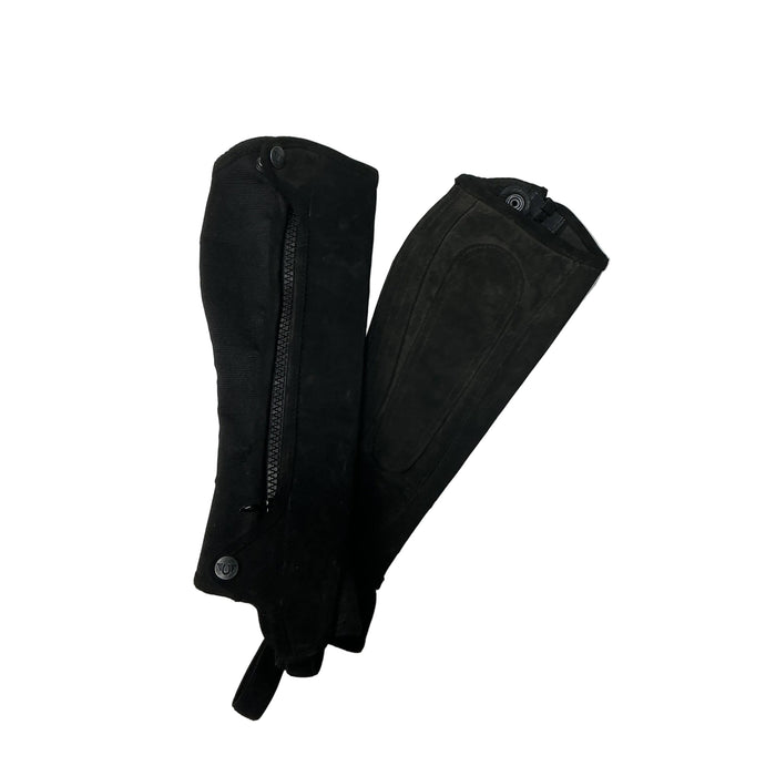 CNT 3167P Tuffrider Half Chaps Black Kids Medium