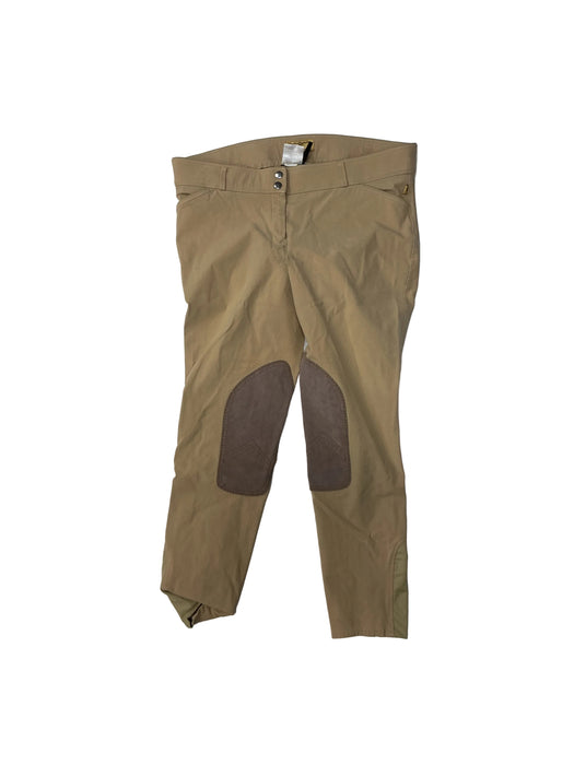 CNT 3167L Devon-Aire Knee Patch Breeches Tan 34