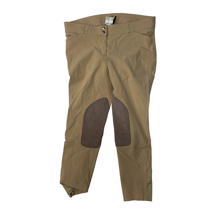 CNT 3167L Devon-Aire Knee Patch Breeches Tan 34