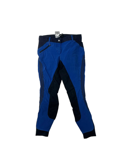 CNT 3167J HKM Full Seat Breeches Blue/Navy 28