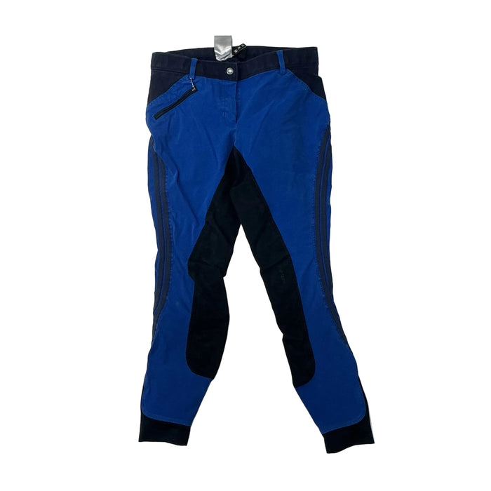 CNT 3167J HKM Full Seat Breeches Blue/Navy 28