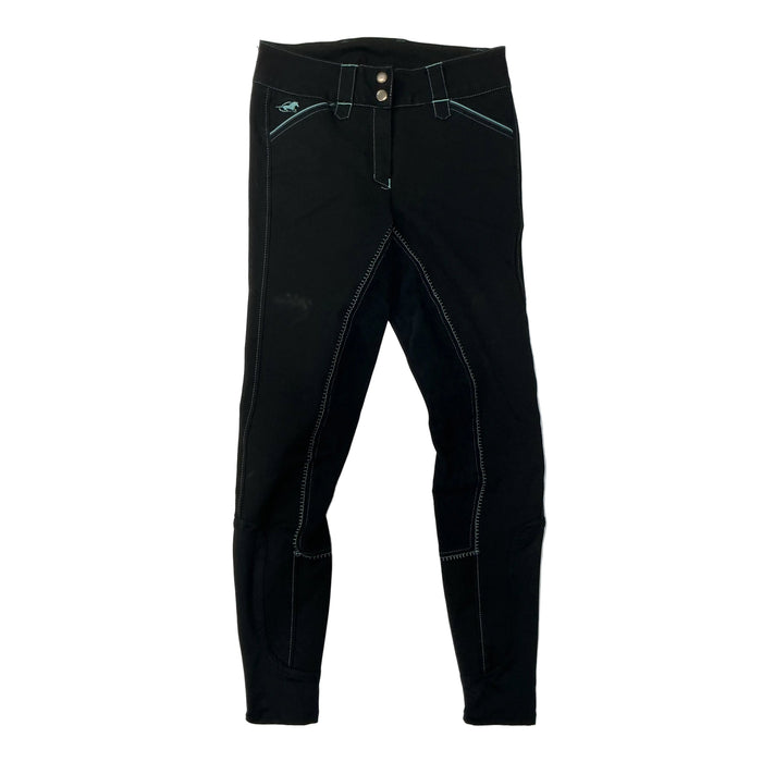 CNT 3167H Piper Full Seat Breeches Black/Teal 24L