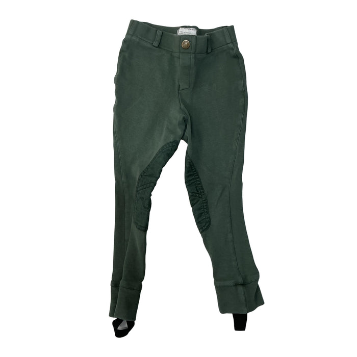 CNT 3167I Tuffrider Knee Patch Breeches Green Kids 4