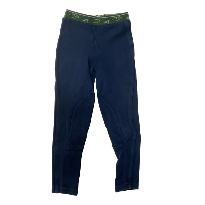 CNT 3167C Tuffrider Knee Patch Tights Navy Approx. Kids XS