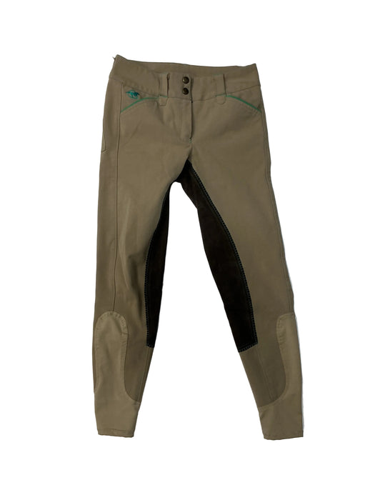 CNT 3167B Piper Full Seat Breeches Tan/Teal 24R