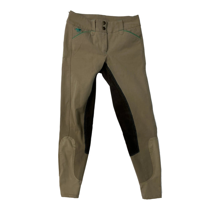 CNT 3167B Piper Full Seat Breeches Tan/Teal 24R