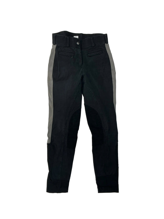 CNT 3167A Dover Knee Patch Breeches Black/Grey 26