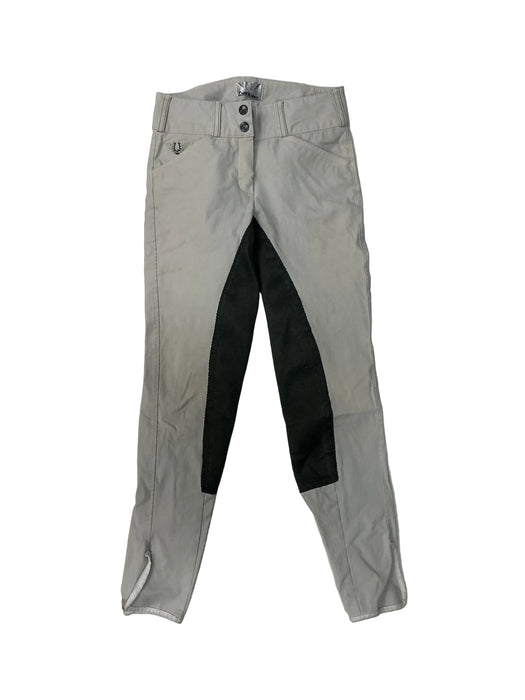 CNT 3167F Tuffrider Full Seat Breeches White/Grey 24