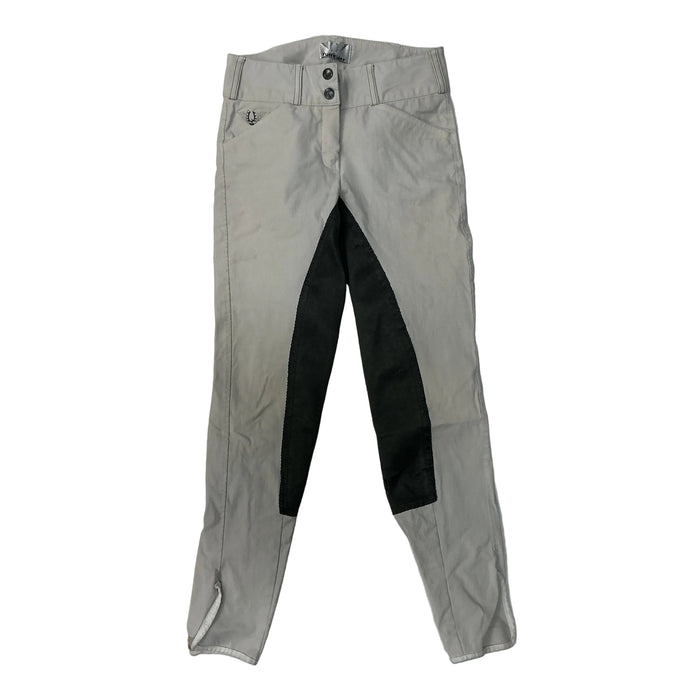 CNT 3167F Tuffrider Full Seat Breeches White/Grey 24