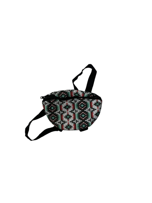 CNT 3174D Pommel Bag Teal/Red Pattern