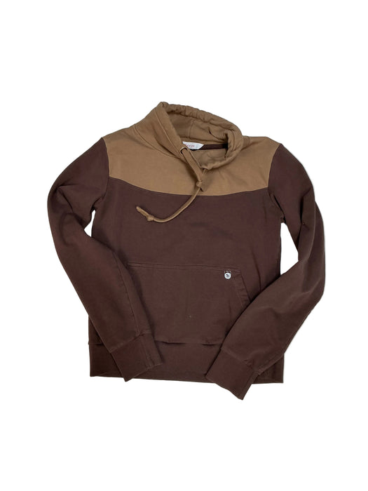 CNT 3177D Horze Cowl Neck Pullover Brown 8