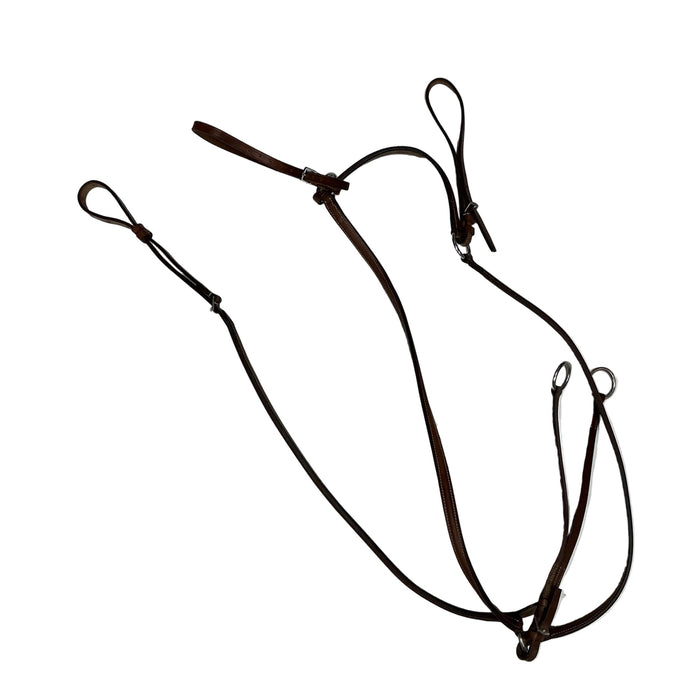 CNT 3178C Three Point Breastplate with Running Martingale Brown Approx. Full