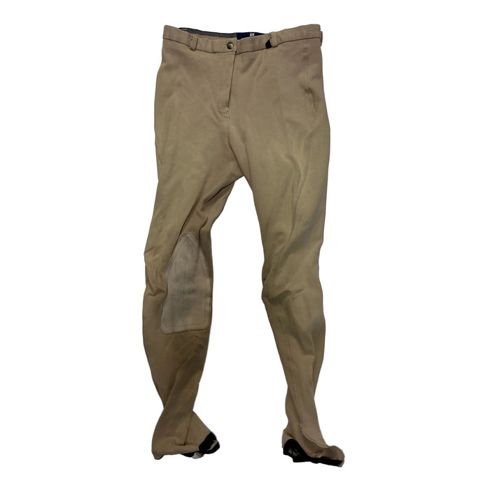 CNT 3182A Millers Knee Patch Breeches Tan Approx. Medium