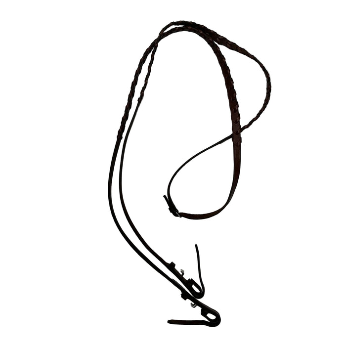 CNT 3181C Braided Reins Brown Pony